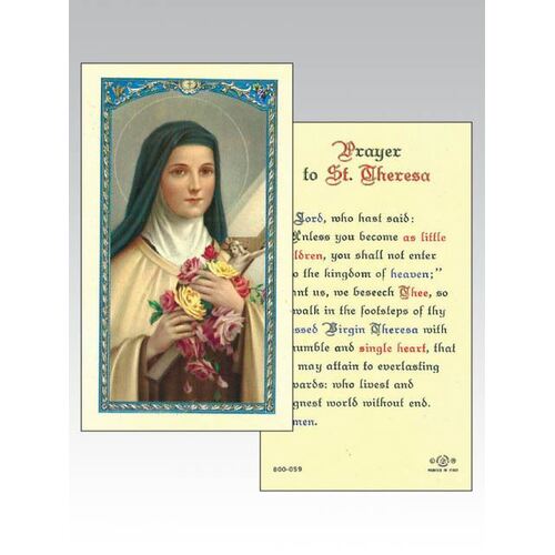 Holy Card 800  - St Theresa
