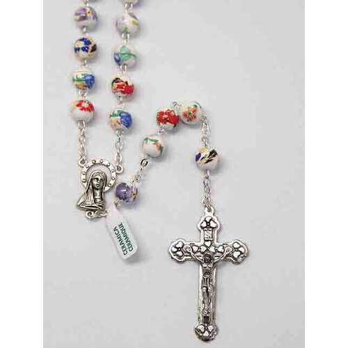 Rosary Ceramic Painted - 9mm Beads