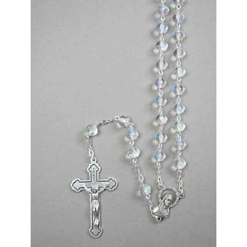 Rosary Glass Clear -  7mm Beads