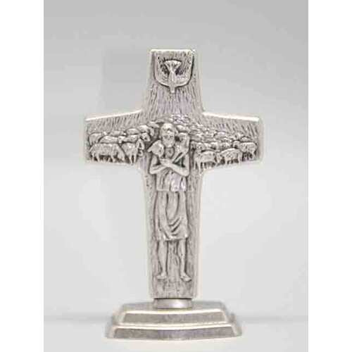 Good Shepherd Metal Cross - 80 x 48mm
