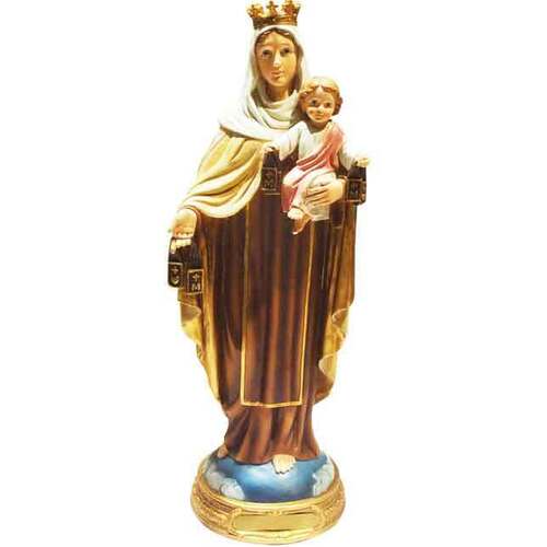 Statue 12cm Resin - Our Lady of Mt Carmel