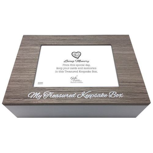 Treasured Keepsake Box Loving Memory - Brown