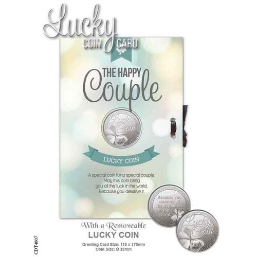 Lucky Coin & Greeting Card - Happy Couple