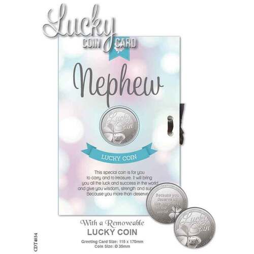 Lucky Coin & Greeting Card - Nephew