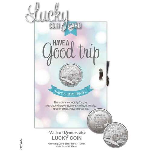 Lucky Coin & Greeting Card - Good Trip