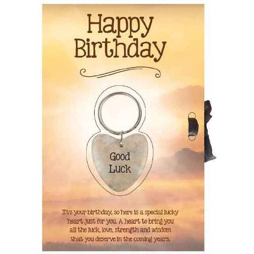 Lucky Heart & Greeting Card - Happy Birthday