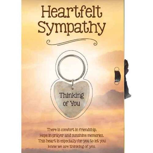 Lucky Heart & Greeting Card - Heartfelt Sympathy