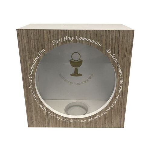 Communion Money Box - Brown
