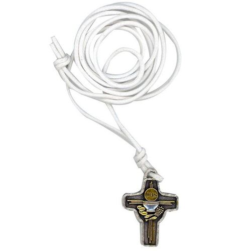 Communion Cross Medal with Cord