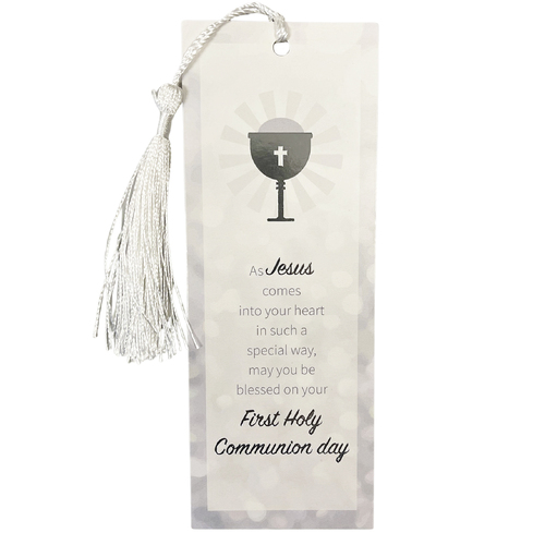 Bookmark Laminated w/tassel - Communion