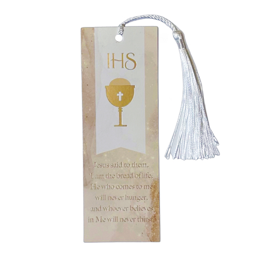 Bookmark Laminated w/Tassel - Communion