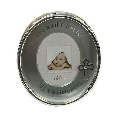 Christening Oval Frame