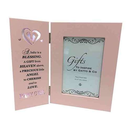 LED Baby Girl Folding Photo Frame