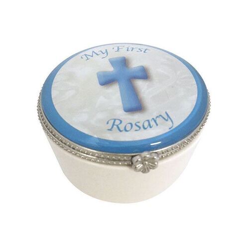 My First Rosary Porcelain Box - Blue