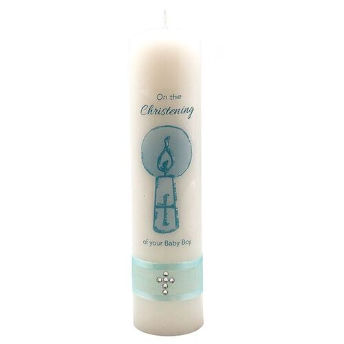 Christening Candle - Baby Boy