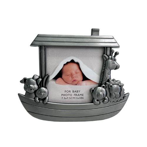 Noah's Ark Pewter Finish Photo Frame