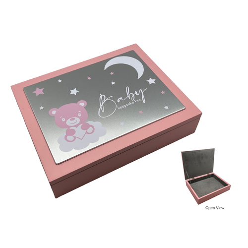 Baby Bear Keepsake Box - Pink
