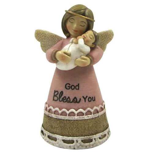 Little Blessings Angel - God Bless You - Pink