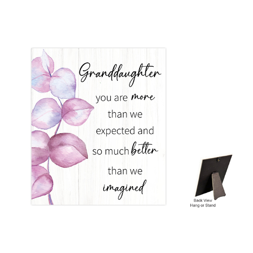 Bloom Ceramic Plaque - Granddaughter