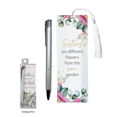 Pen & Bookmark Set - Sister