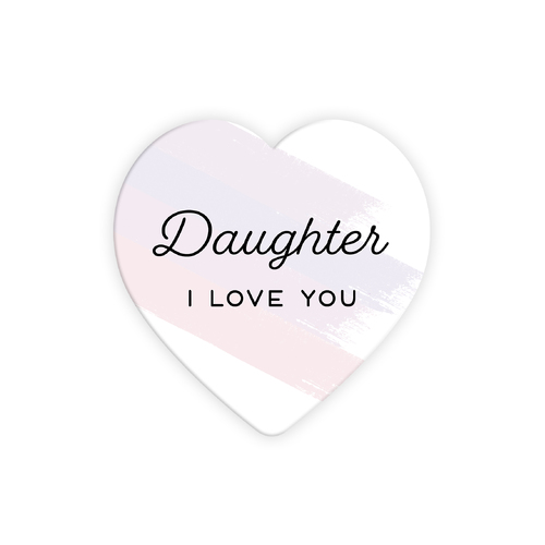 Heartshape Ceramic Coaster - Daughter
