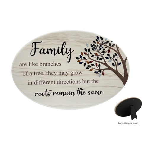 Oval Ceramic Plaques - Family Branches