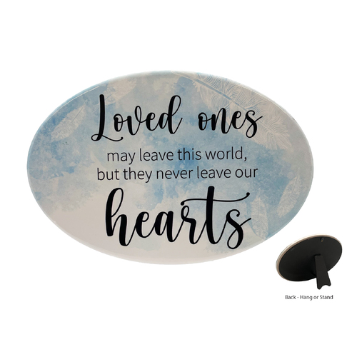 Oval Ceramic Plaques - Love Ones....