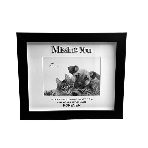 Pet Frame (Black) - Missing You