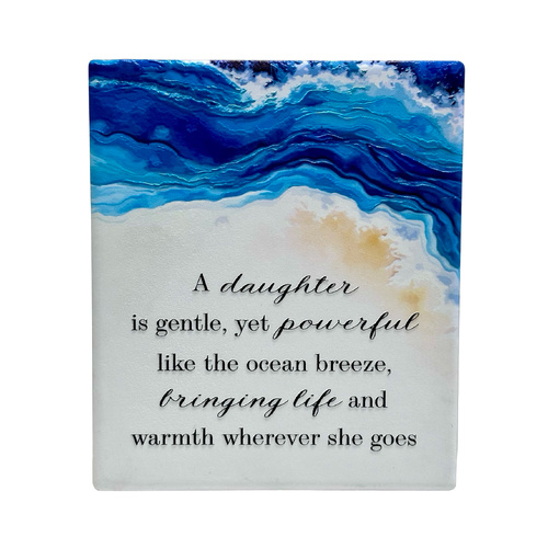 Wave Resin Plaque - Daughter