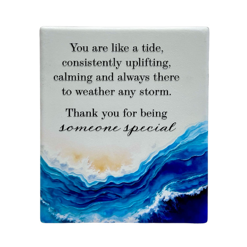 Wave Resin Plaque - Someone Special