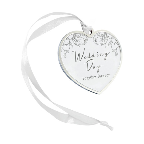Wedding Day Heart Ornament