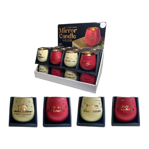 Mirror Candle - Merry Christmas