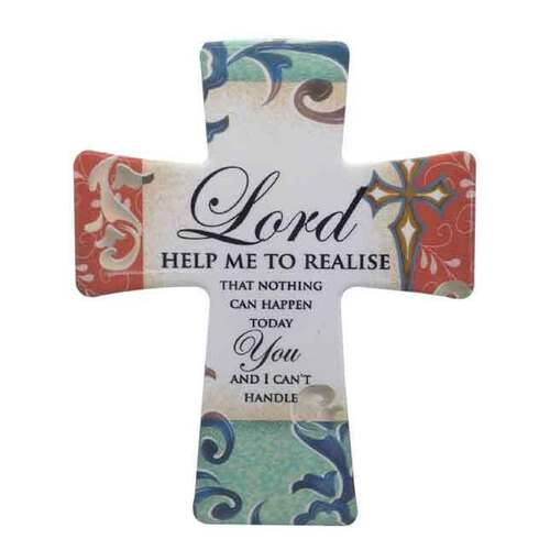 Porcelain Cross - Lord Help Me to Realise