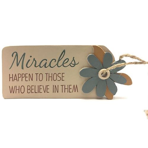 Tag Plaque - Miracles