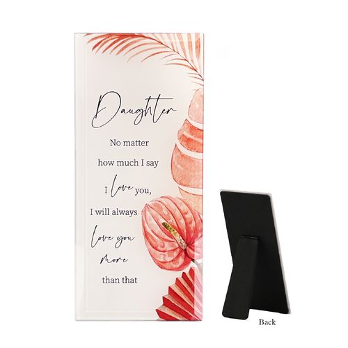 Glass Plaque - Daughter