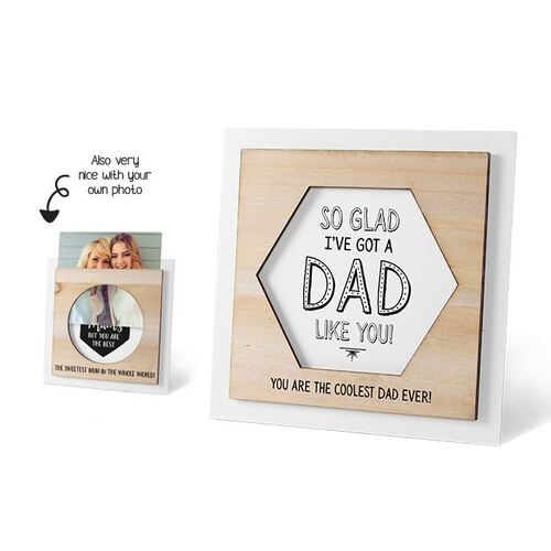 Wooden Photo Frame - Dad