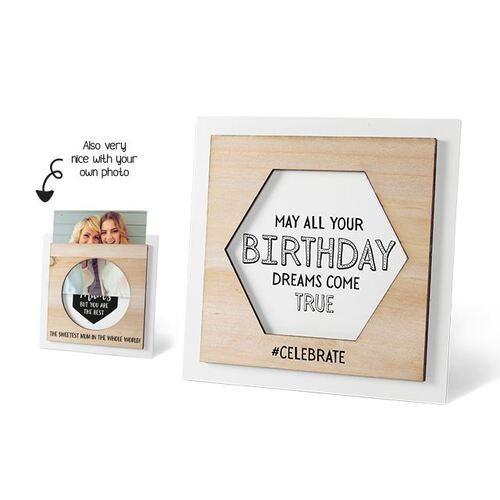 Wooden Photo Frame - Celebrate