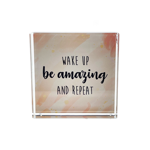 Crystal Affirmation Block - Wake Up..