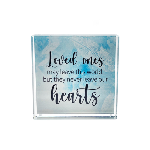 Crystal Affirmation Block - Loved Ones..