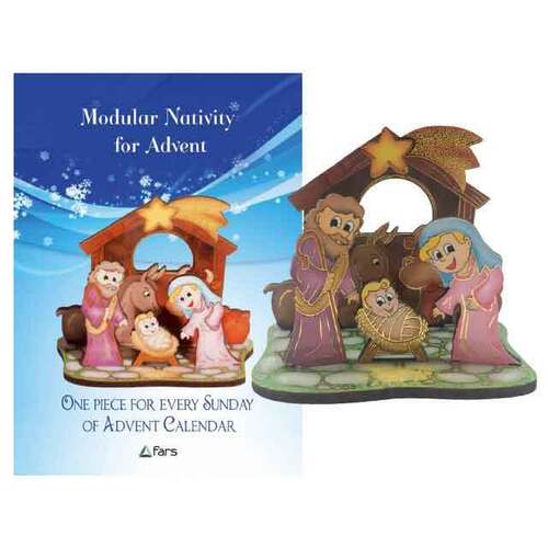 Modular 3D Pop Out Nativity for Advent