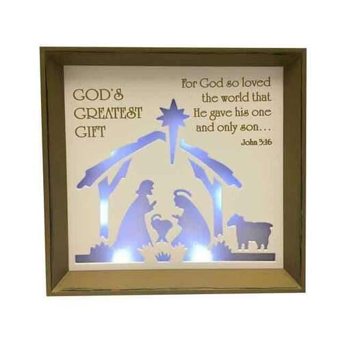 Nativity LED Frame