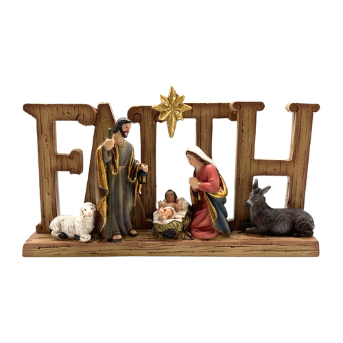 Faith Nativity - 185 x 90 x 40mm