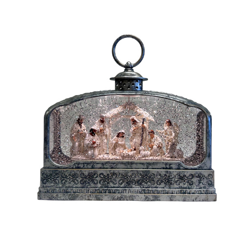Nativity Set Water Ball Lantern w/LED
