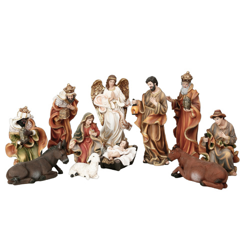 Nativity Set Resin - 11 pcs - 125mm