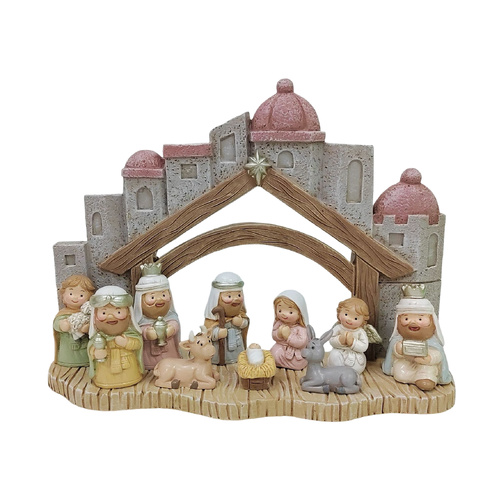 Kiddie Nativity Set All In One