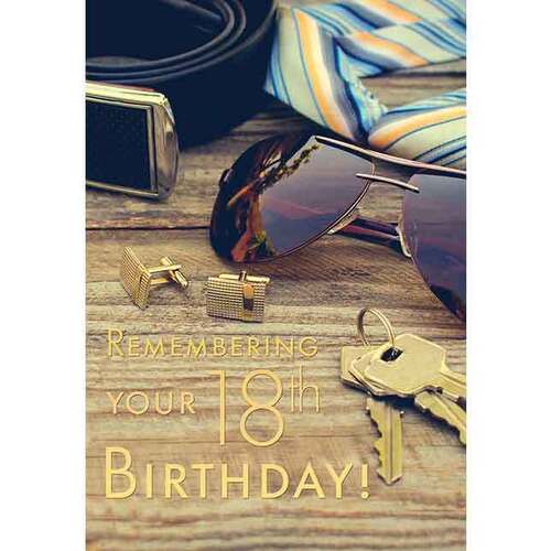 Card - 18th Birthday Male