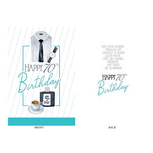Birthday Card - 70th Male