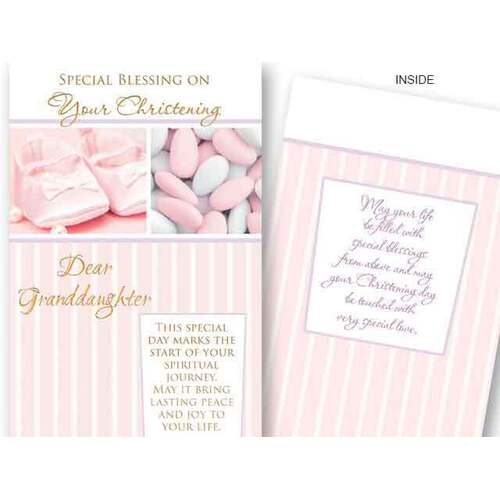 Card - Christening Granddaughter