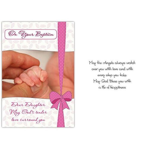Card - Baptism Daughter