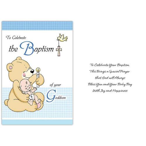 Card - Baptism Godson